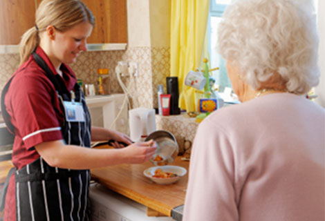 Care Worker in the Kitchen